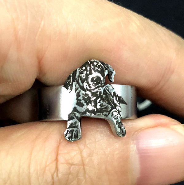 Personalized Pet Photo Ring, 3 Different Color Options