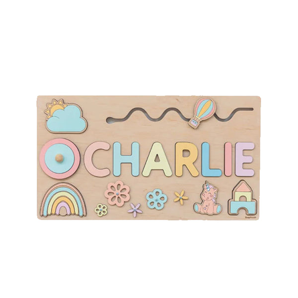 Custom Name Personalized Montessori Wooden Board