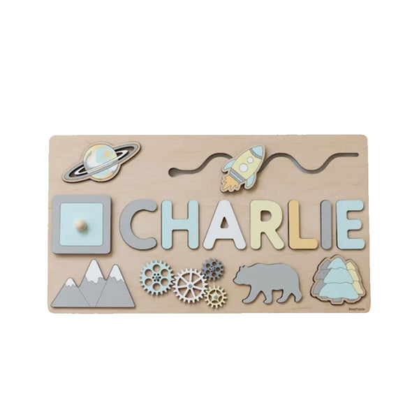 Custom Name Personalized Montessori Wooden Board