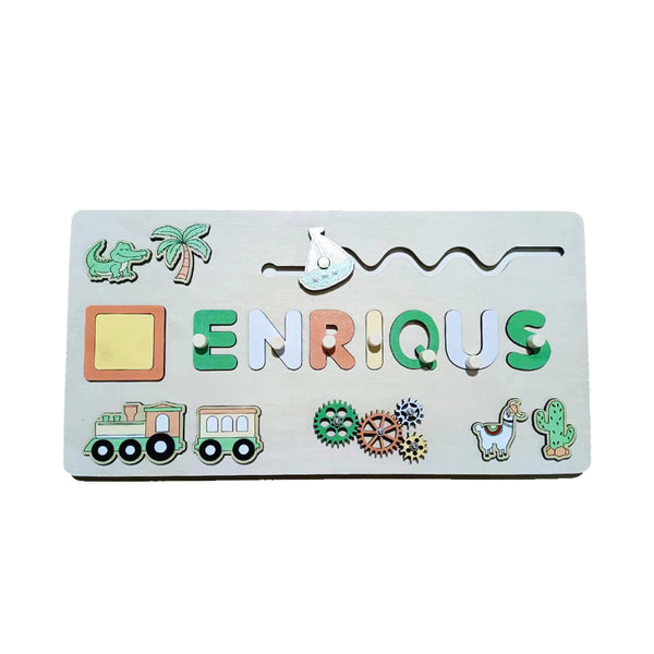 Custom Name Personalized Montessori Wooden Board