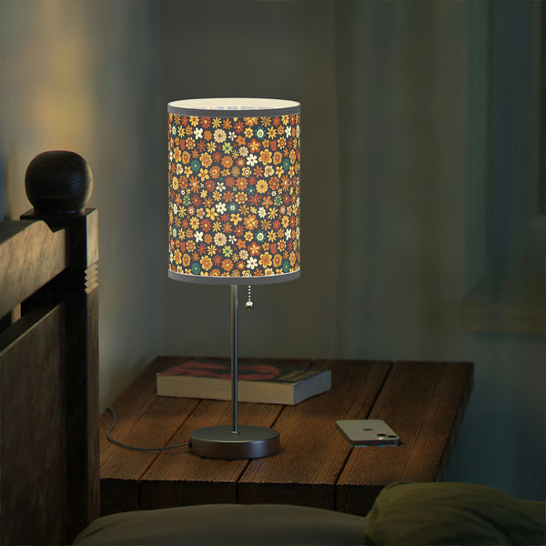 Table Lamp for Living Room Floral Decor Lighting for Bedroom Reading Lamp Home Decor Retro US|CA plug
