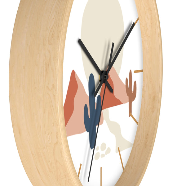 Wall Clock, Clocks, Midwest, Desert Theme, Wooden Clock, Time, Wall Decor - Dakoda Goods & Co.