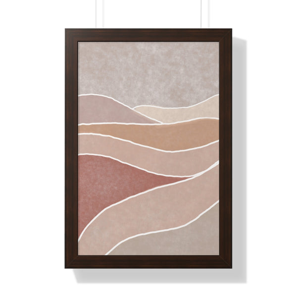 Framed Wall Art Modern Bohemian Landscape B Vertical Poster Wall Art