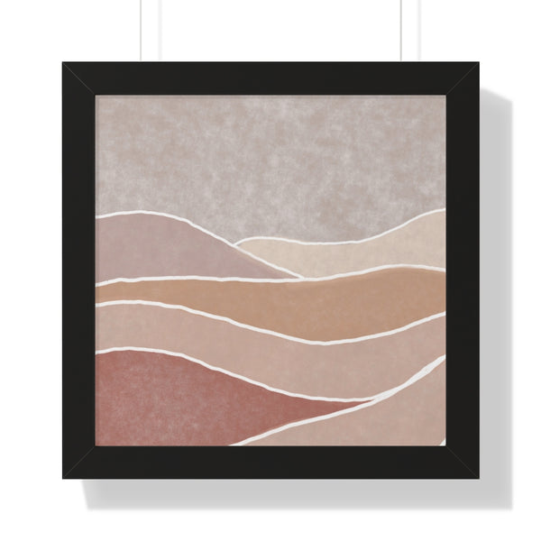 Framed Wall Art Modern Bohemian Landscape B Vertical Poster Wall Art