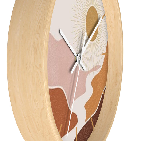Wall Clock, Gifts, Clocks, Bohemian Desert, Modern, Time, Wall Decor, Midwest, Wood, Plexiglass, Decor, Home Decor, - Dakoda Goods & Co.