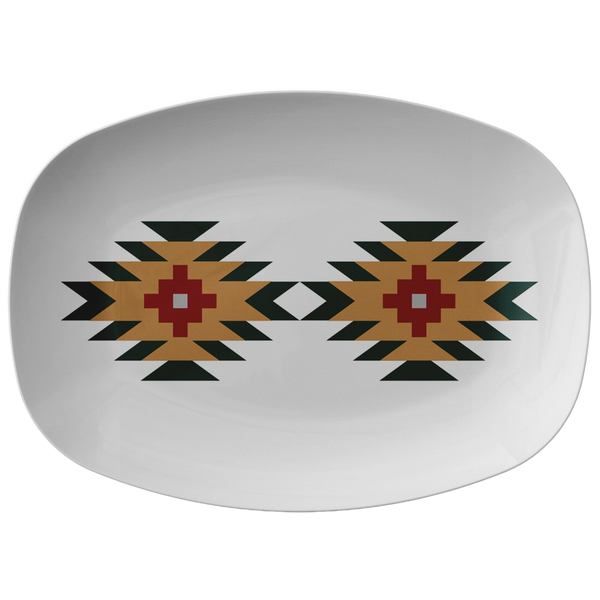 Aztec Motif Serving Platter Plastic - Dakoda Goods & Co.