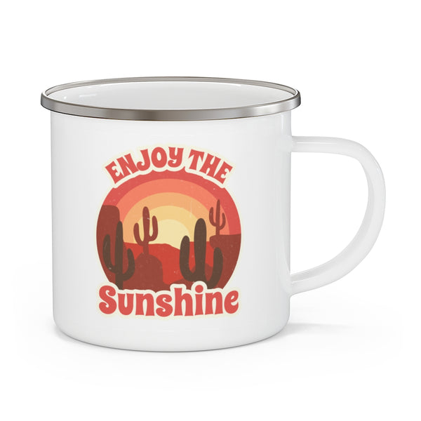 Enjoy the Sunshine Gifts Camping Mug Midwest Gifts Travel Enamel Camping Mug Coffee Mug Tea Mug - Dakoda Goods & Co.