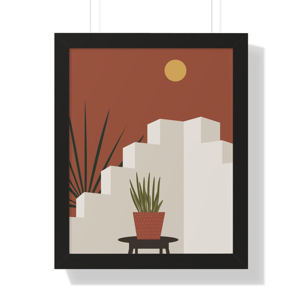 Modern Midwest Framed Vertical Poster