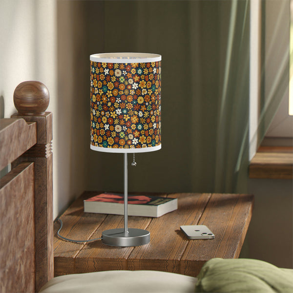 Table Lamp for Living Room Floral Decor Lighting for Bedroom Reading Lamp Home Decor Retro US|CA plug