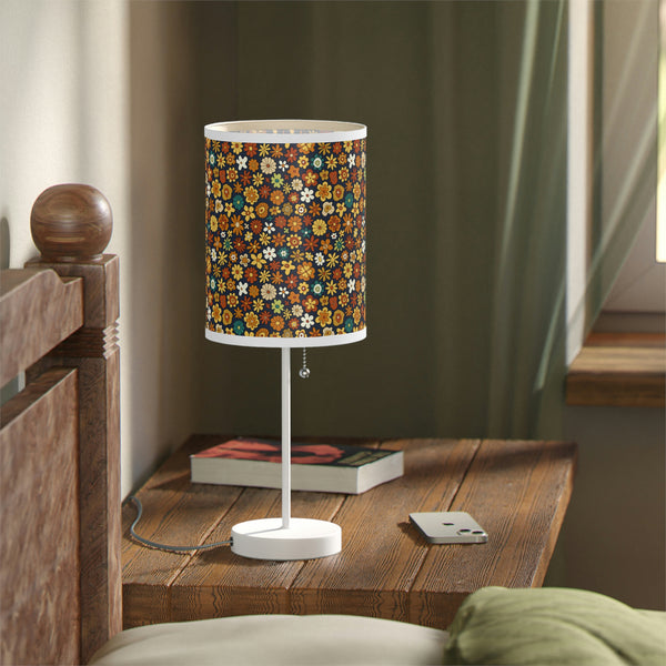 Table Lamp for Living Room Floral Decor Lighting for Bedroom Reading Lamp Home Decor Retro US|CA plug