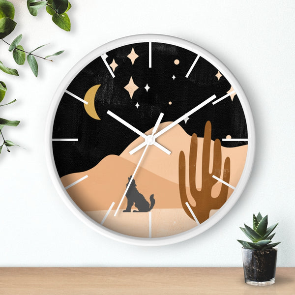 Wolf Mountain Night Wall Clock - Dakoda Goods & Co.