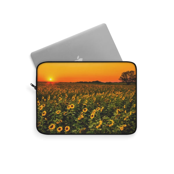 Laptop Sleeve Computer Case Sunflower Fields - Dakoda Goods & Co.