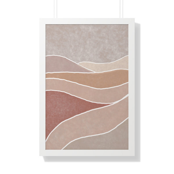 Framed Wall Art Modern Bohemian Landscape B Vertical Poster Wall Art