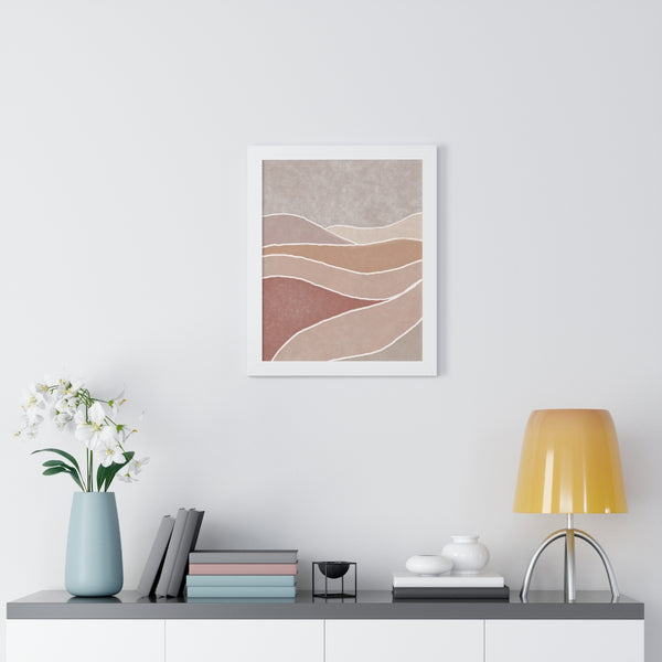 Framed Wall Art Modern Bohemian Landscape B Vertical Poster Wall Art