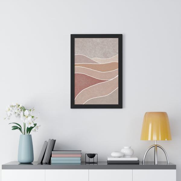 Framed Wall Art Modern Bohemian Landscape B Vertical Poster Wall Art
