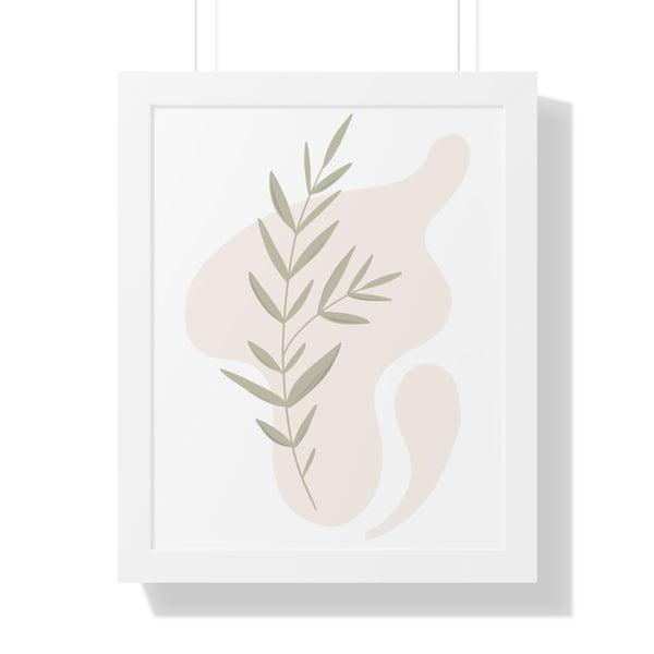 Modern Plant B Framed Vertical Poster