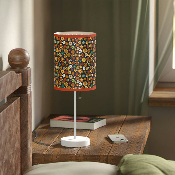 Table Lamp for Living Room Floral Decor Lighting for Bedroom Reading Lamp Home Decor Retro US|CA plug