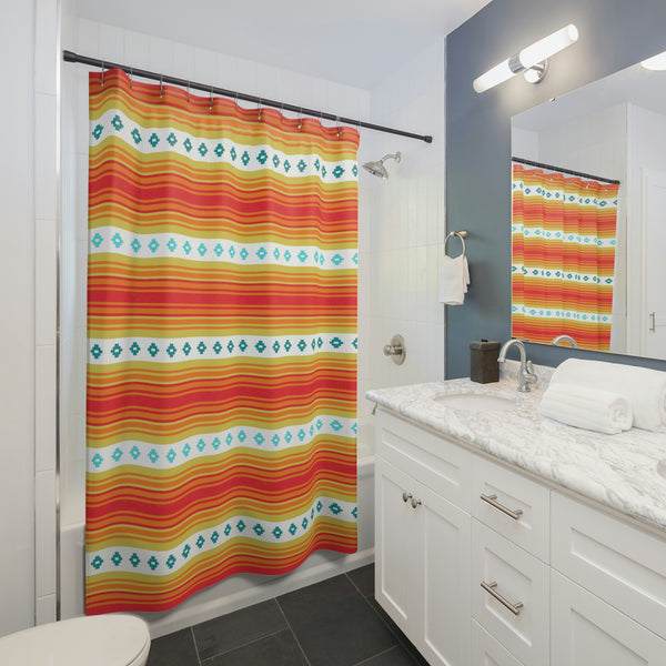 Southwestern Shower Curtain for Bathroom Western Shower Curtain Bathroom Decor One Size