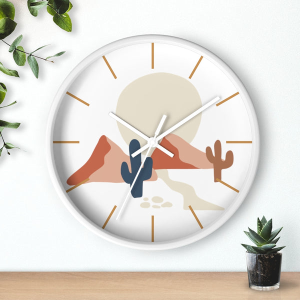 Wall Clock, Clocks, Midwest, Desert Theme, Wooden Clock, Time, Wall Decor - Dakoda Goods & Co.