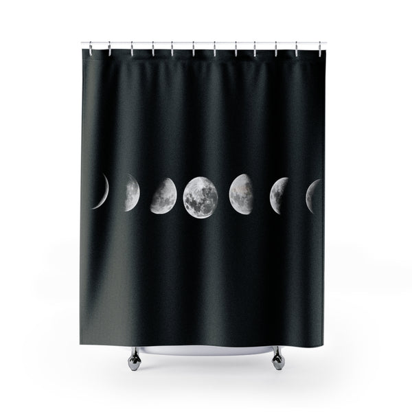 Shower Curtain Moon Phases, Bathroom Decor - Dakoda Goods & Co.