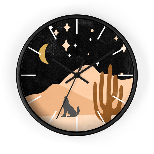 Wolf Mountain Night Wall Clock - Dakoda Goods & Co.