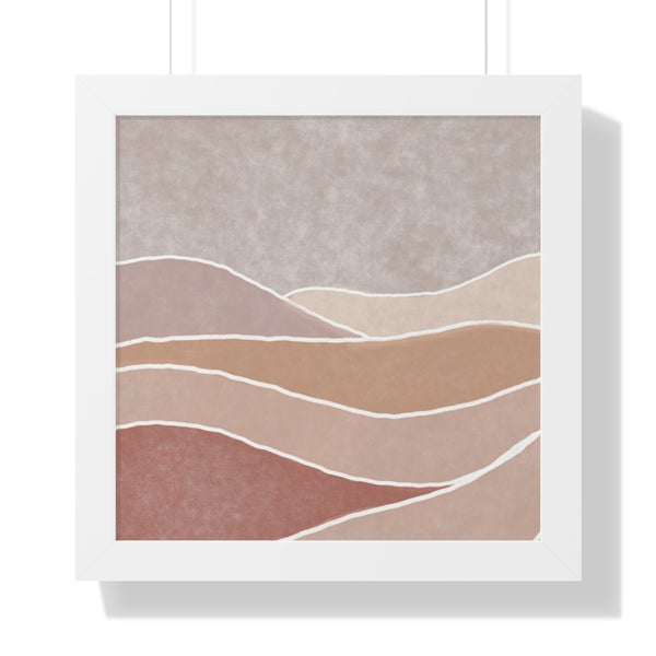 Framed Wall Art Modern Bohemian Landscape B Vertical Poster Wall Art