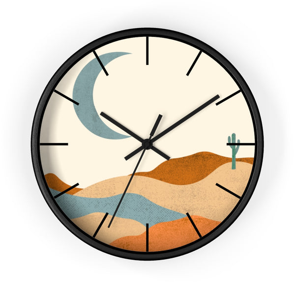Wall Clock, Clocks, Desert, Organic Theme, Wooden Clock, Time, Wall Decor, Midwest, Wood, Plexiglass, Decor, Home Decor, Gifts - Dakoda Goods & Co.