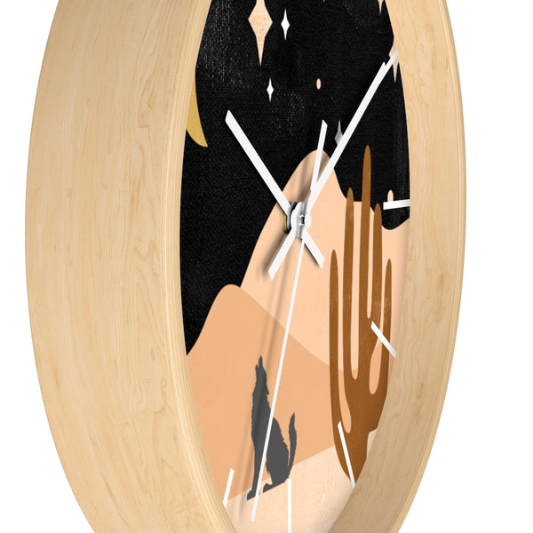 Wolf Mountain Night Wall Clock - Dakoda Goods & Co.