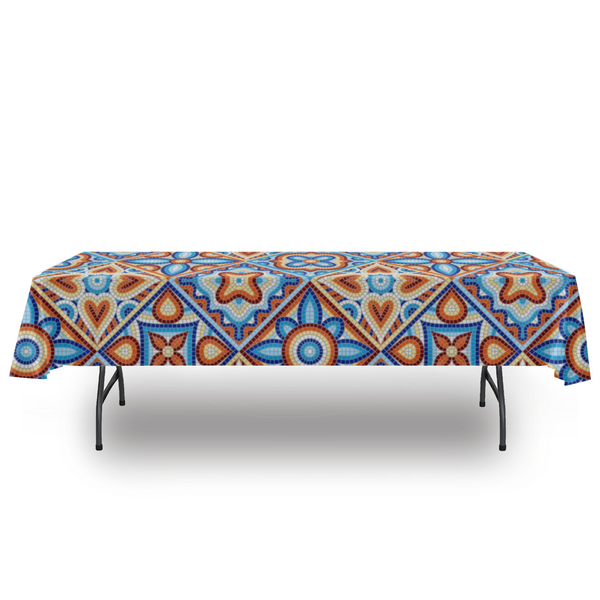 Tablecloth Mural Print Polyester Fade Resistant Table Cloth - Dakoda Goods & Co.