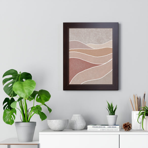 Framed Wall Art Modern Bohemian Landscape B Vertical Poster Wall Art