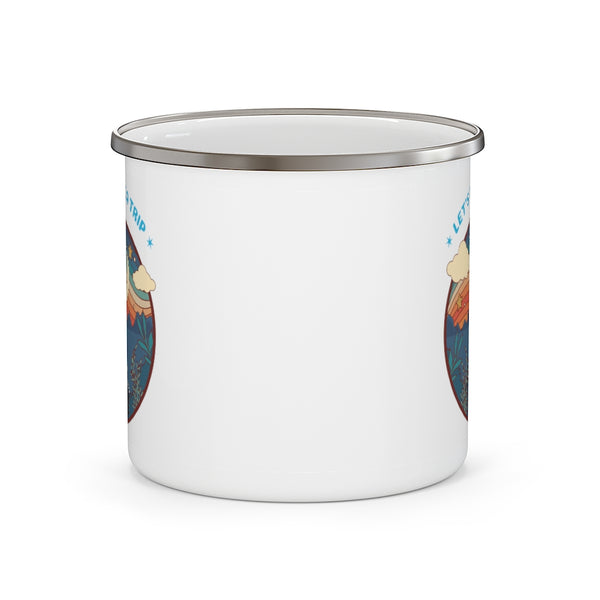 Camping Mug Gifts Travel Take a Trip Adventure Graphic Enamel Camping Mug Coffee Mug Tea Mug - Dakoda Goods & Co.