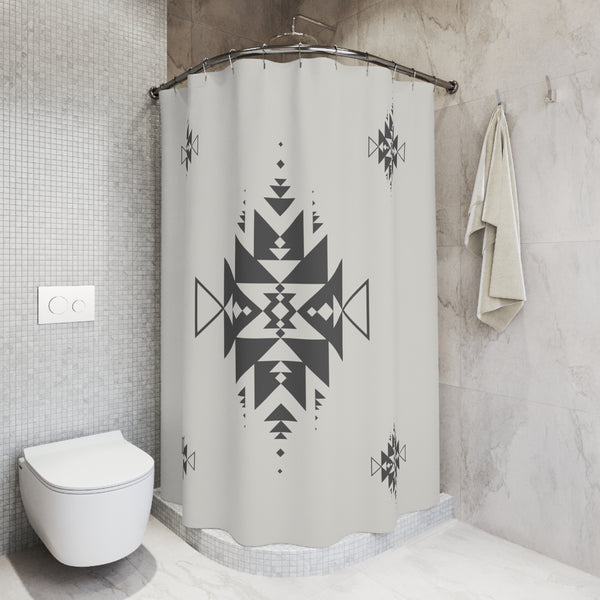 Shower Curtain Sand Dune Print Southwestern Aztec Lightweight Shower Curtain, Polyester - Dakoda Goods & Co.