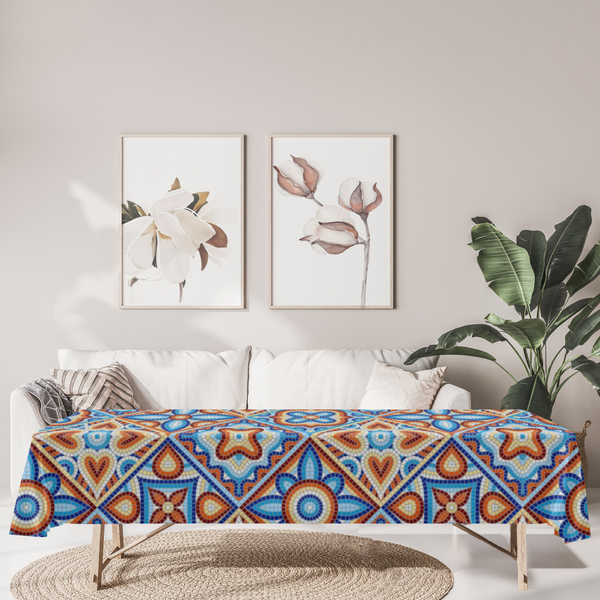 Tablecloth Mural Print Polyester Fade Resistant Table Cloth - Dakoda Goods & Co.