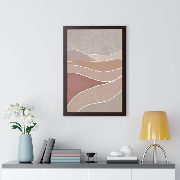 Framed Wall Art Modern Bohemian Landscape B Vertical Poster Wall Art