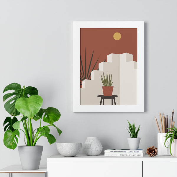 Modern Midwest Framed Vertical Poster