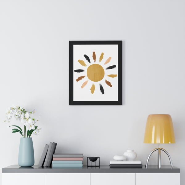Modern Sunshine Framed Vertical Poster