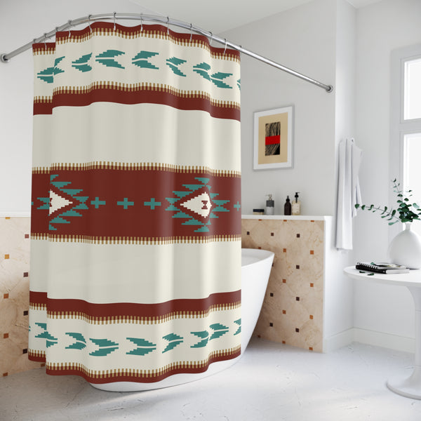 Shower Curtain Sedona Falls Southwestern Curtain Bathroom, Polyester 71 x 74 in