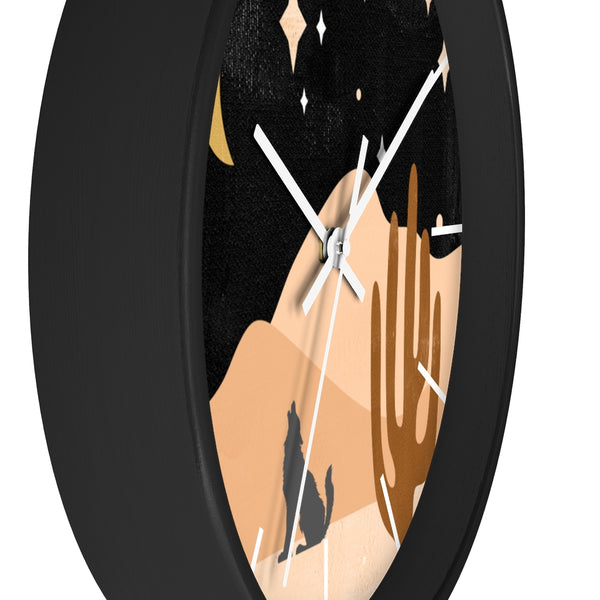 Wolf Mountain Night Wall Clock - Dakoda Goods & Co.