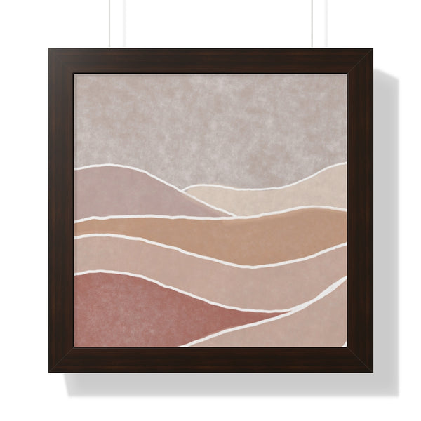 Framed Wall Art Modern Bohemian Landscape B Vertical Poster Wall Art
