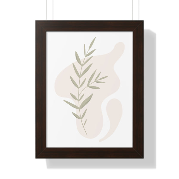 Modern Plant B Framed Vertical Poster