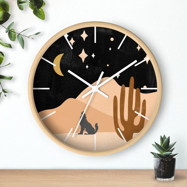 Wolf Mountain Night Wall Clock - Dakoda Goods & Co.