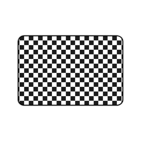 Desk Mat Checkered Black White Plaid Mat for Desk Large Mouse Pad Desk Accessories Large Desk Mat Pad, 3 Sizes