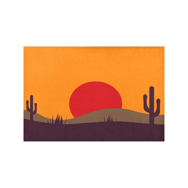 Desert Valley Placemats, Set of 4 Placemat 12’’ x 18’’ (Four Pieces)