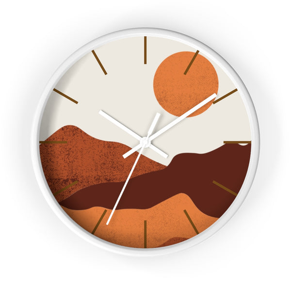 Wall Clock, Clocks, Midwest, Desert Theme, Wooden Clock, Time, Wall Decor - Dakoda Goods & Co.
