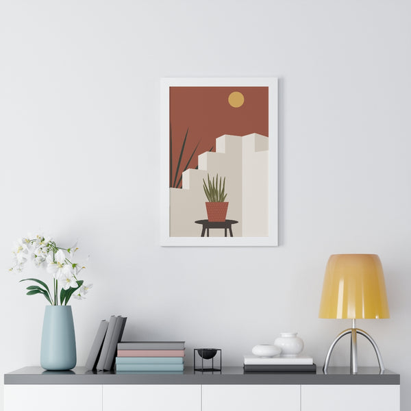 Modern Midwest Framed Vertical Poster