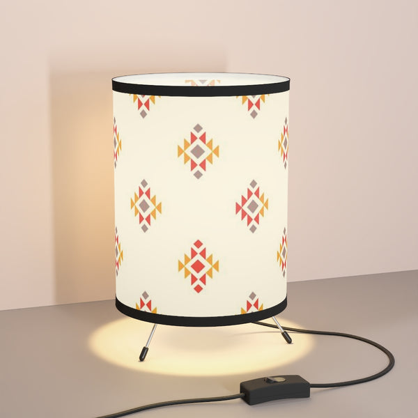 Table Lamp Sedona Horizon Tripod Lamp with High-Res Printed Shade