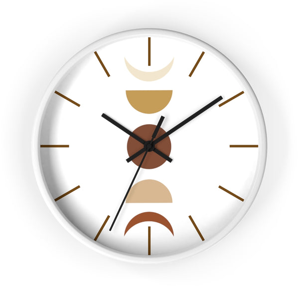 Wall Clock, Clocks, Moon Faces, Organic Theme, Wooden Clock, Time, Wall Decor - Dakoda Goods & Co.