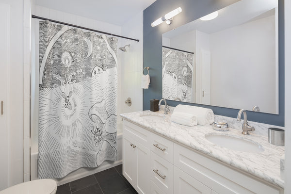 Eclectic Shower Curtain, Bathroom Decor - Dakoda Goods & Co.