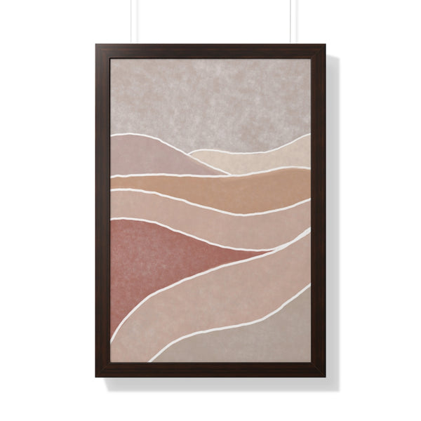 Framed Wall Art Modern Bohemian Landscape B Vertical Poster Wall Art