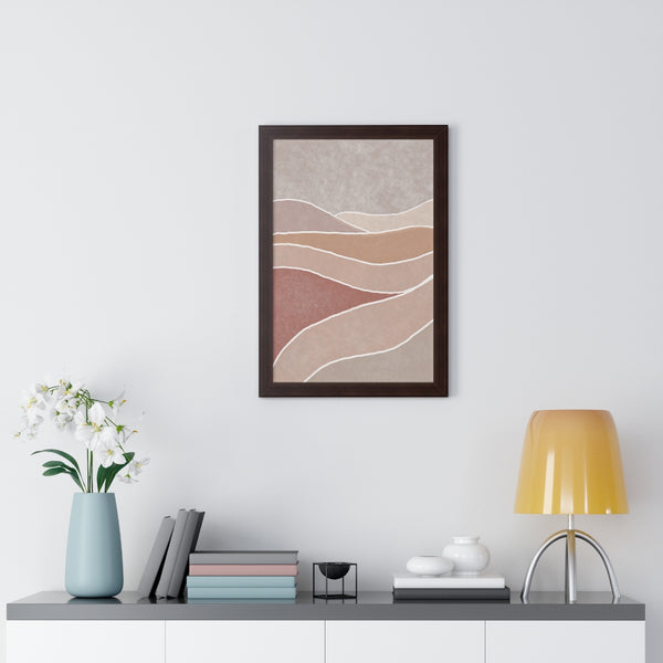 Framed Wall Art Modern Bohemian Landscape B Vertical Poster Wall Art